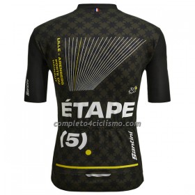 Maglia 2022 Tour de France Manica Corta Lille-Arenberg Verde Nero